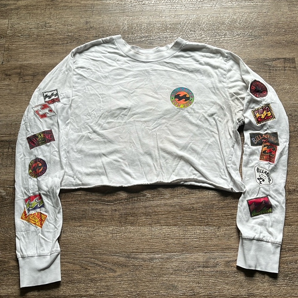 Vintage Billabong Ron Jon crop top women’s large